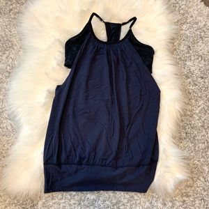 Navy Lululemon Top & Bra